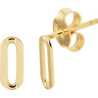 👉 Oorknop geelgoud zilver glanzen One Size goudkleurig TFT Oorknoppen Op Glanzend 9 mm x 4 8718834666263