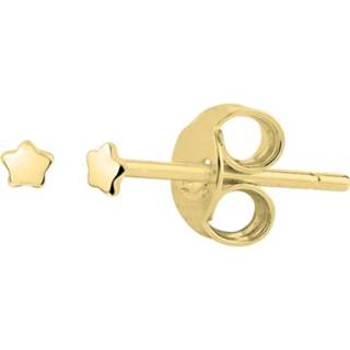 👉 Oorknop geelgoud zilver glanzen One Size goudkleurig TFT Oorknoppen Ster Op Glanzend 2 mm x 2.5 8718834584086