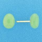 👉 Oorknop groen geelgoud One Size array TFT Oorknoppen Aventurijn Glanzend 8718834689040