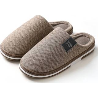 👉 Warme pantoffel anti-slip coffee pantoffels in de aanbieding 8719748416142
