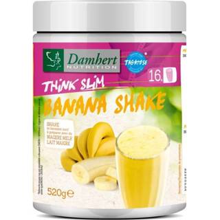 👉 Damhert Think slim maaltijdshake banaan met tagatose 520 gram 5412158030108