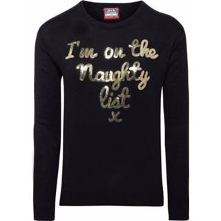 👉 Paillet zwart gouden m vrouwen Dames kersttrui met pailletten 8719538281882