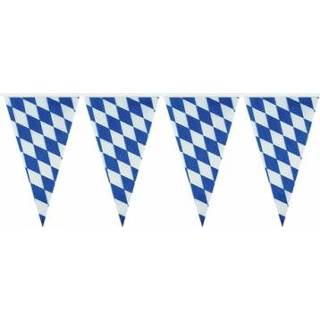 👉 Vlaggenlijn blauw wit One Size meerkleurig Oktoberfest blauw/wit Bayern van 4 meter 8718758057611