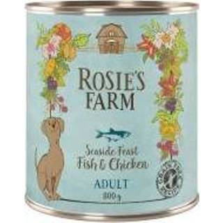 👉 Hondenvoer 6x800g Adult Vis & Kip Rosie's Farm nat 4062911009523