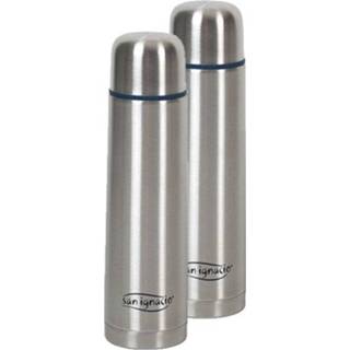 👉 Thermosfles RVS Set van 2x stuks / isoleerfles 350 ml