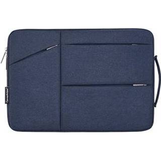 👉 Laptophoes blauw CanvasArtisan Classy Universele - 15 Navy 5712580011295
