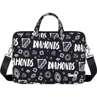 👉 Laptoptas CanvasArtisan Universele met Draagriem - 15 Diamonds 5712580068084