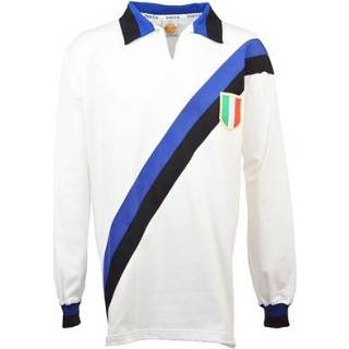 👉 Voetbalshirt katoen ternazionale Inter Milan Retro Scudetto 1963-1964