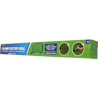 👉 1x Voetbalgoal/voetbaldoel 90 x 59 x 61 cm - Inklapbaar/vouwbaar - Buitenspeelgoed - Buiten spelen - Sporten - Sportief speelgoed - Voetballen - Voetbaldoelen/voetbalgoals