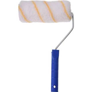 👉 2x Vacht verfrollers met beugel 15 cm - Verf/schilderbenodigdheden - Schildermateriaal - Verfrollers voor waterbasis verf