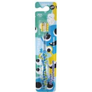 👉 Tandenborstel kinderen Bettertoothbrush kids monsters 1st 4897095422437