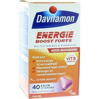 👉 Davitamon Extra energie bosvruchten 40kt 8710537041200