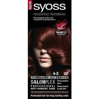 👉 Haarkleuring Syoss Color baseline 4-2 mahonie haarverf 1set 5410091735517