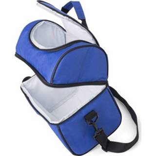 👉 Koeltas polyester groen One Size zwart limoen Handige lime/zwart 39 cm - 12 liter Koeltassen voor onderweg/op het strand 8720147939620