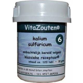 👉 Kalium Vitazouten sulfuricum VitaZout Nr. 06 120tb 8718885281064