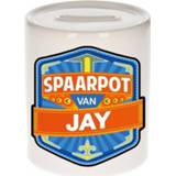 👉 Kinder spaarpot voor Jay - keramiek - naam spaarpotten