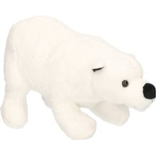👉 Pluche ijsbeer knuffel wit - 21 cm - ijsberen knuffeldier
