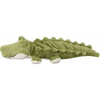 Magnetron warmte knuffel krokodil groen 35 cm - Heatpack/coldpack - Warmteknuffel lavendel geur - Reptielendieren krokodillen knuffels - Dierenknuffels