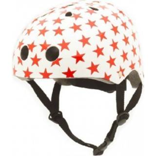 Helm medium wit rood Coconuts White with red stars 8719128900636