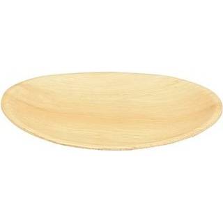 👉 6x Duurzame en biologisch afbreekbare borden palmblad 23 cm - Milieuvriendelijk/ecologisch - Wegwerp bordjes