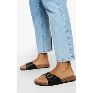 👉 Slippers Met Gesp, Black