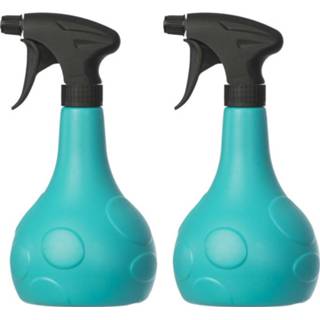 👉 Planten spuit blauw One Size blauwe turkoois 5x Turquoise / plantenspuit 700 ml - Tuinbenodigdheden Waterverstuiver Plantensproeiers/plantenspuiten 8720276818407