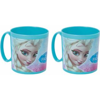 👉 Beker plastic kinderen Set van 2x stuks Frozen bekers 350 ml - Action products