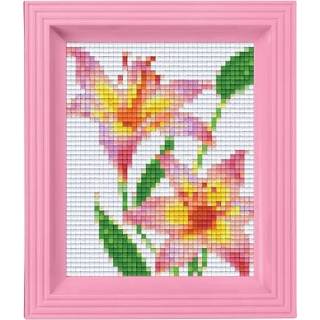 👉 Roze GeenKleur Pixelhobby Classic Lelie 10x12 cm 8718468312826