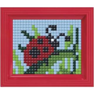 👉 XL GeenKleur Pixelhobby Lieveheersbeestje 10x12 cm 8718468812005