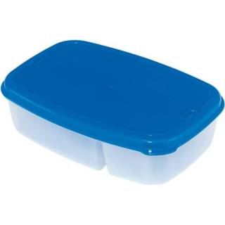 👉 Lunchbox blauw One Size GeenKleur Orange85 met Bestek 2 Delen 8720289414351