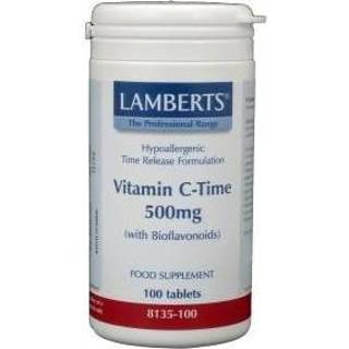 👉 Vitamine Lamberts C 500 time released & bioflavonoiden 100tb 5055148400309