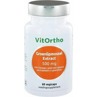 👉 Groenlipmossel Vitortho extract 500 mg 60vc 8717056140759