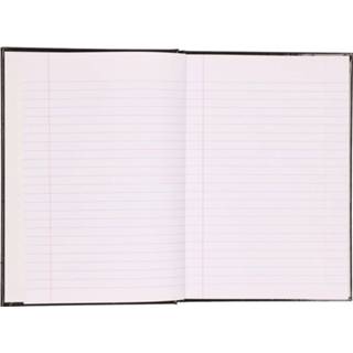 👉 Schrift zwarte One Size zwart Luxe gelinieerd A5 formaat - schriften voor school / notitieboek 8720147713565