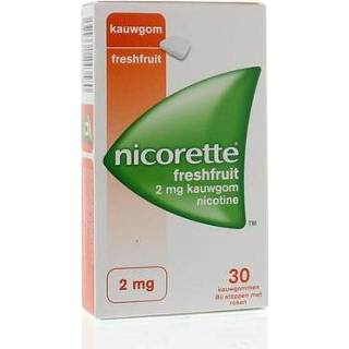 👉 Kauwgom Nicorette 2 mg freshfruit 30st 3574661243580