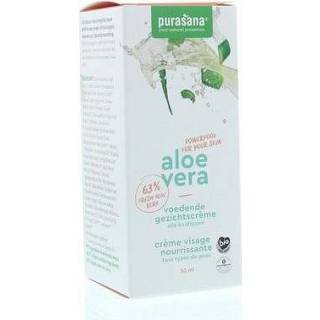 👉 Purasana Aloe vera gezichtscreme voedend 50ml 5400706615792