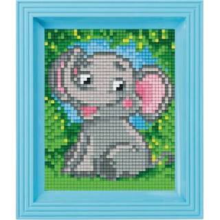 👉 GeenKleur Pixelhobby Classic Olifantje 10x12 cm 8718468313564