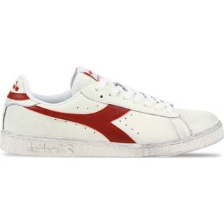 👉 Unisex stock wit mannen rood Diadora Game L Low Waxed Wit/Rood Heren