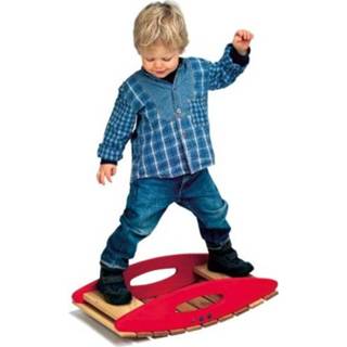 👉 Rood bruin hout One Size Glückskäfer balanceerplank rood/bruin junior 60 x 33 cm 4038162522814