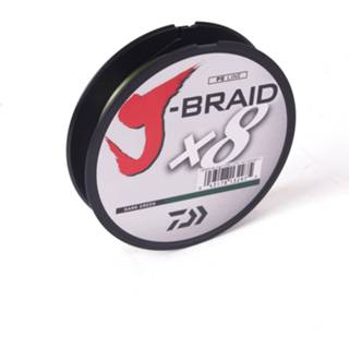 👉 Roofvis vislijn groen Daiwa J-Braid X8 - Donkergroen Dyneema 37.5lb 0.22mm -300m