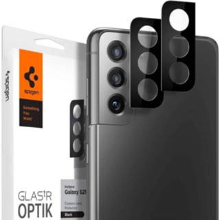 👉 Cameralens zwart Spigen Optik.tR Samsung Galaxy S21+ Camera Lens Protector - 8809756645358