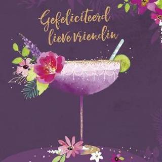 👉 Verjaardagskaart cocktail Uk Greetings | Lieve vriendin