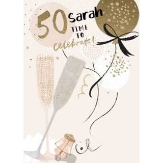 👉 Verjaardagskaart ballonnen Uk Greetings | 50 Sarah