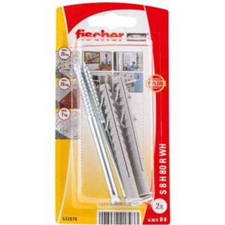 👉 Constructieplug male Fischer 'S8 H80' met winkelhaak 80 x 8 mm - 2 stuks 4048962217933