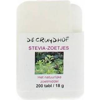 👉 Zoetjesdispenser Cruydhof Stevia extract zoetjes dispenser 200tb 8713589065750