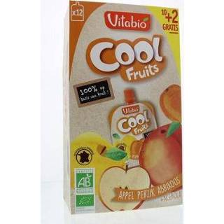 👉 Vitabio Coolfruit appel-perzik-abrikoos 90 gram 12x90g 3288131654034