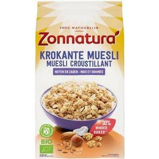 👉 Muesli Zonnatura Krokante noten & zaden bio 375g 8711812425142