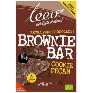 👉 Brownie Leev Bio cookiebar brownie, pecan & granen 140g 8718215834700