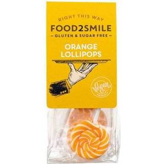 👉 Lollipop oranje Food2Smile Orange lollipops 5st 8719325464566