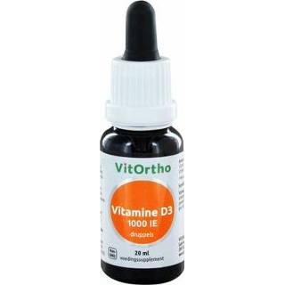 👉 Vitamine Vitortho D3 1000IE druppels 20ml 8717056140896