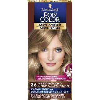 👉 Haarkleuring Poly Color Creme haarverf 36 midden asblond 90ml 4015000211369